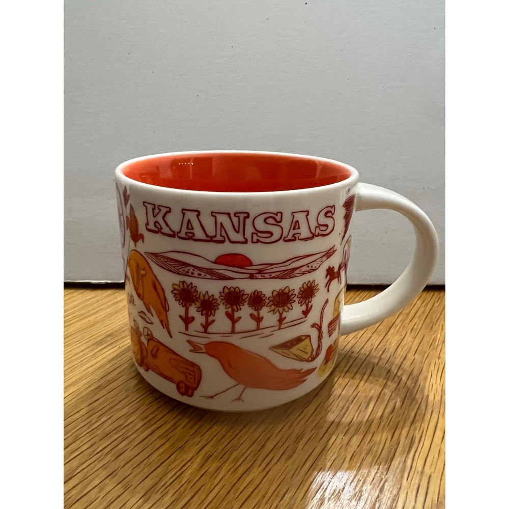 Starbucks 2018 Mug Kansas Been There Series Across The Globe Collection 14oz